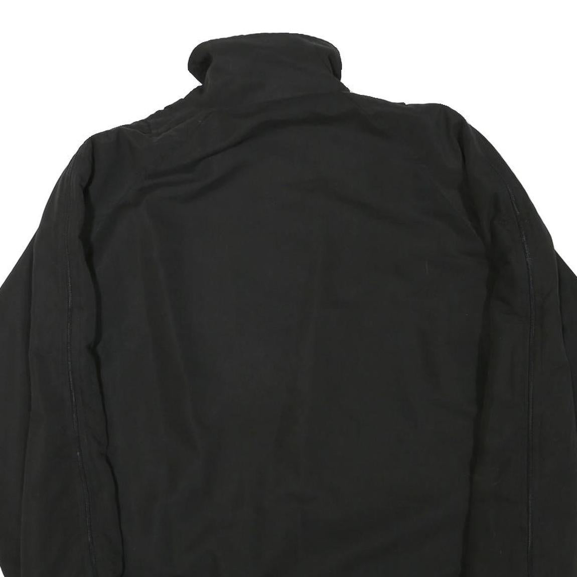 KAPPA Mens Black Jacket M Polyester Blend Track Plain Casual Zip Up