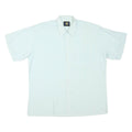 Mens White & Light Blue Cotton Blend Short Sleeve Shirt XL Casual Summer Wear