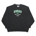 ADIDAS Womens Black Adidas Athletic Club Crew Neck XL Sweatshirt Cotton Blend
