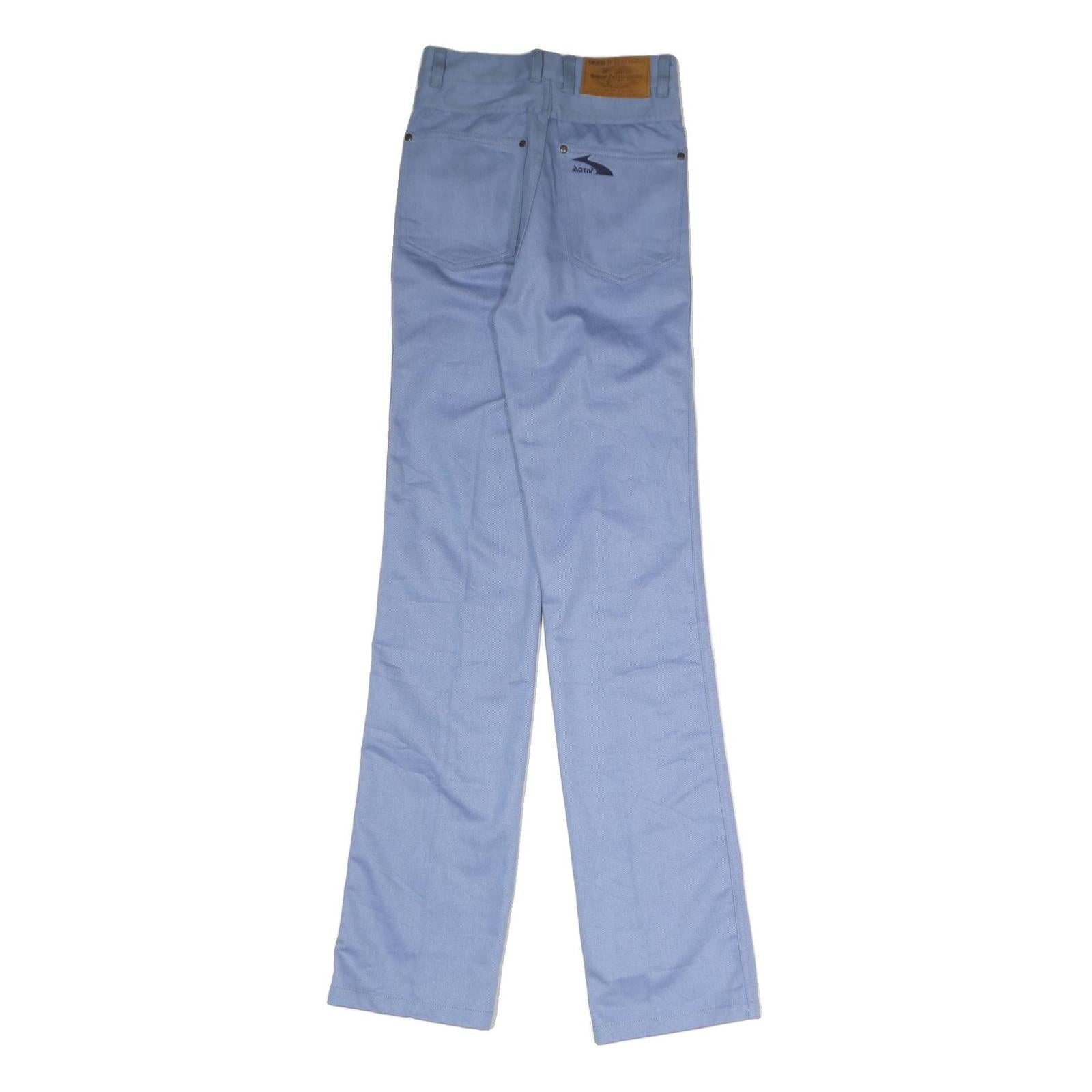 ACTIV Mens Slim Light Blue Jeans Cotton Blend Zip W23 L34 Stretch Comfortable