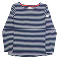 JOULES Womens Patterned Jumper Blue Striped Tight Knit UK 14
