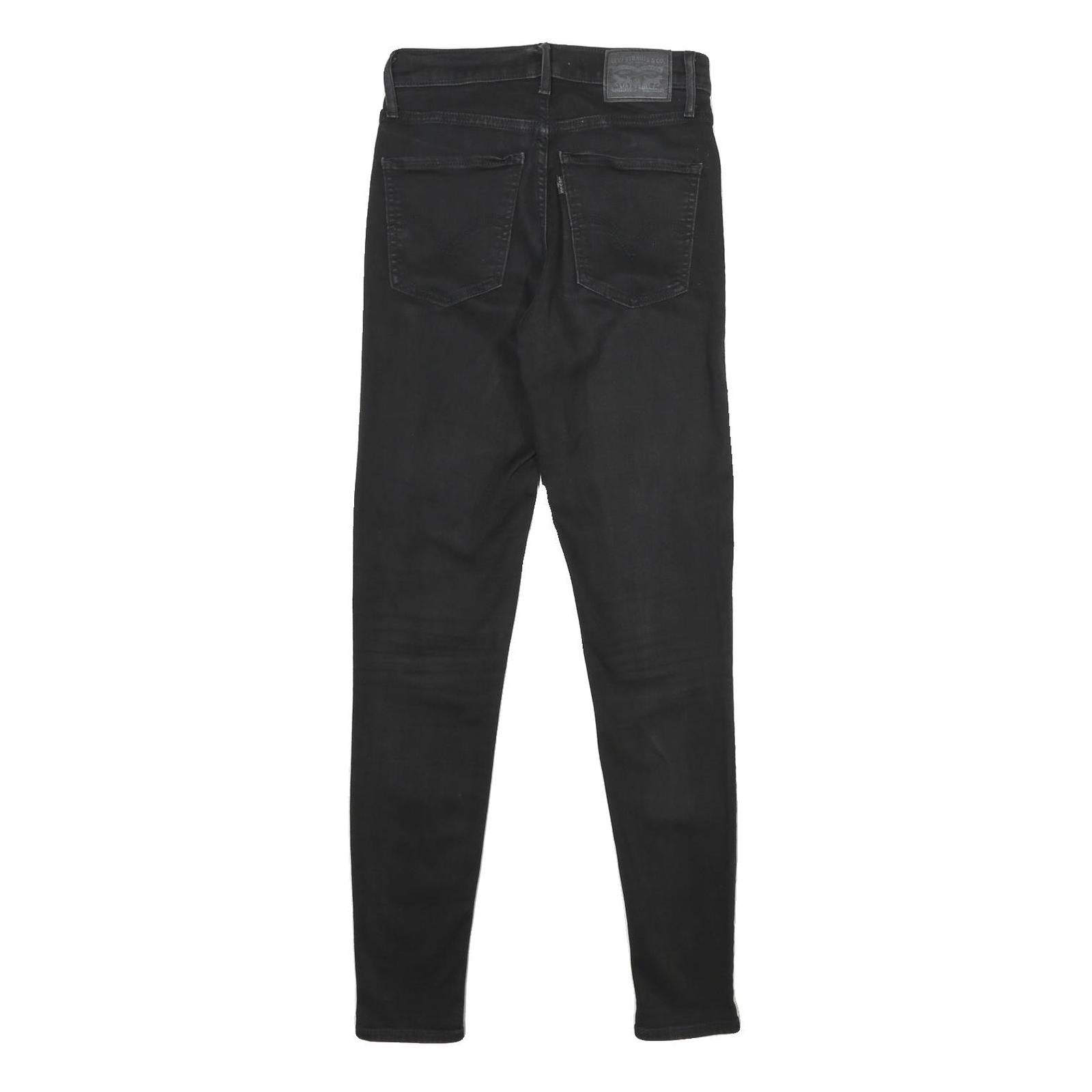 LEVI'S Mile High Super Skinny Womens Jeans Black Slim Skinny Denim Woven W26 L30