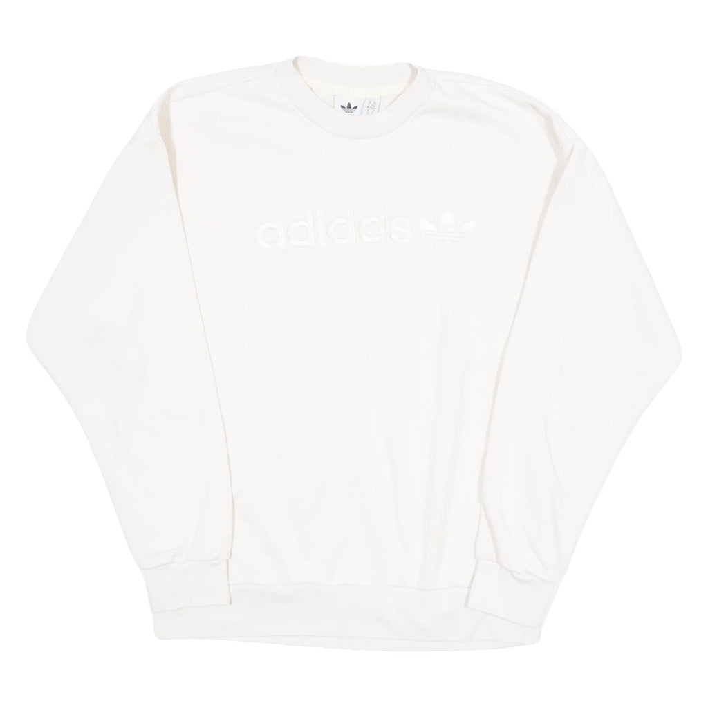 ADIDAS Womens Sweatshirt Cream UK 6