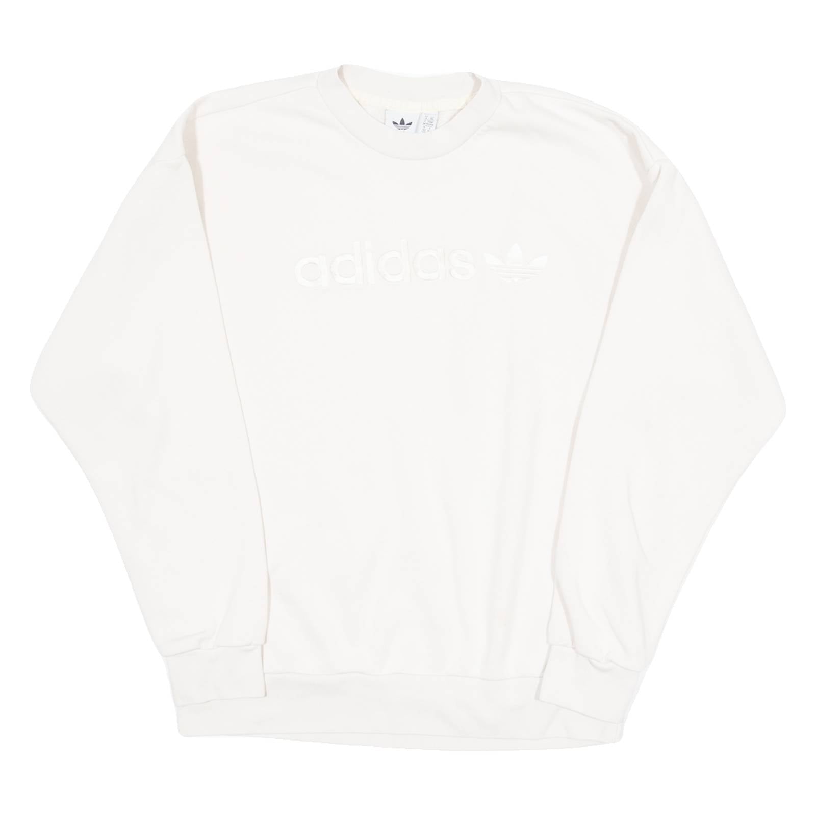 ADIDAS Womens Sweatshirt Cream UK 6
