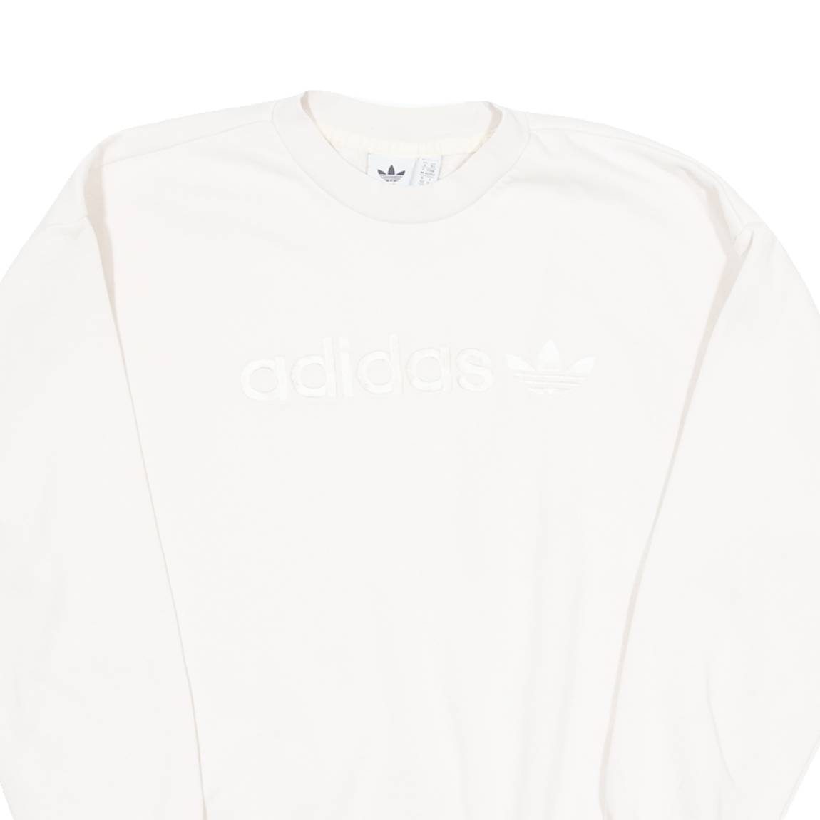 ADIDAS Womens Sweatshirt Cream UK 6