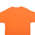 RUSSELL ATHLETIC Mens Orange Boise State Broncos Graphic T-Shirt L Short Sleeve