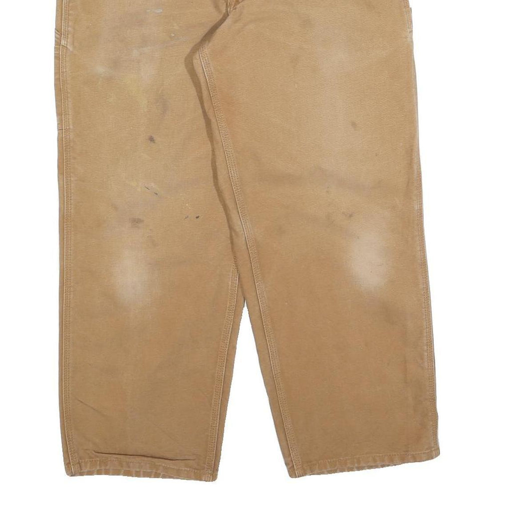 DICKIES Mens Jeans Beige Relaxed Straight Denim W32 L26 Workwear Utility