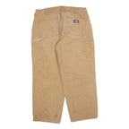 DICKIES Mens Jeans Beige Relaxed Straight Denim W32 L26 Workwear Utility