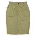 Womens Pencil Skirt Green Knee Length Striped M