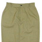 Womens Pencil Skirt Green Knee Length Striped M