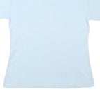 FUNTEES Womens Blue Graphic T-Shirt L Short Sleeve V-Neck Kauai Hawaii Design