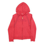 FJALLRAVEN Womens Red Hoodie Full Zip M Cotton Blend Casual Sweatshirt