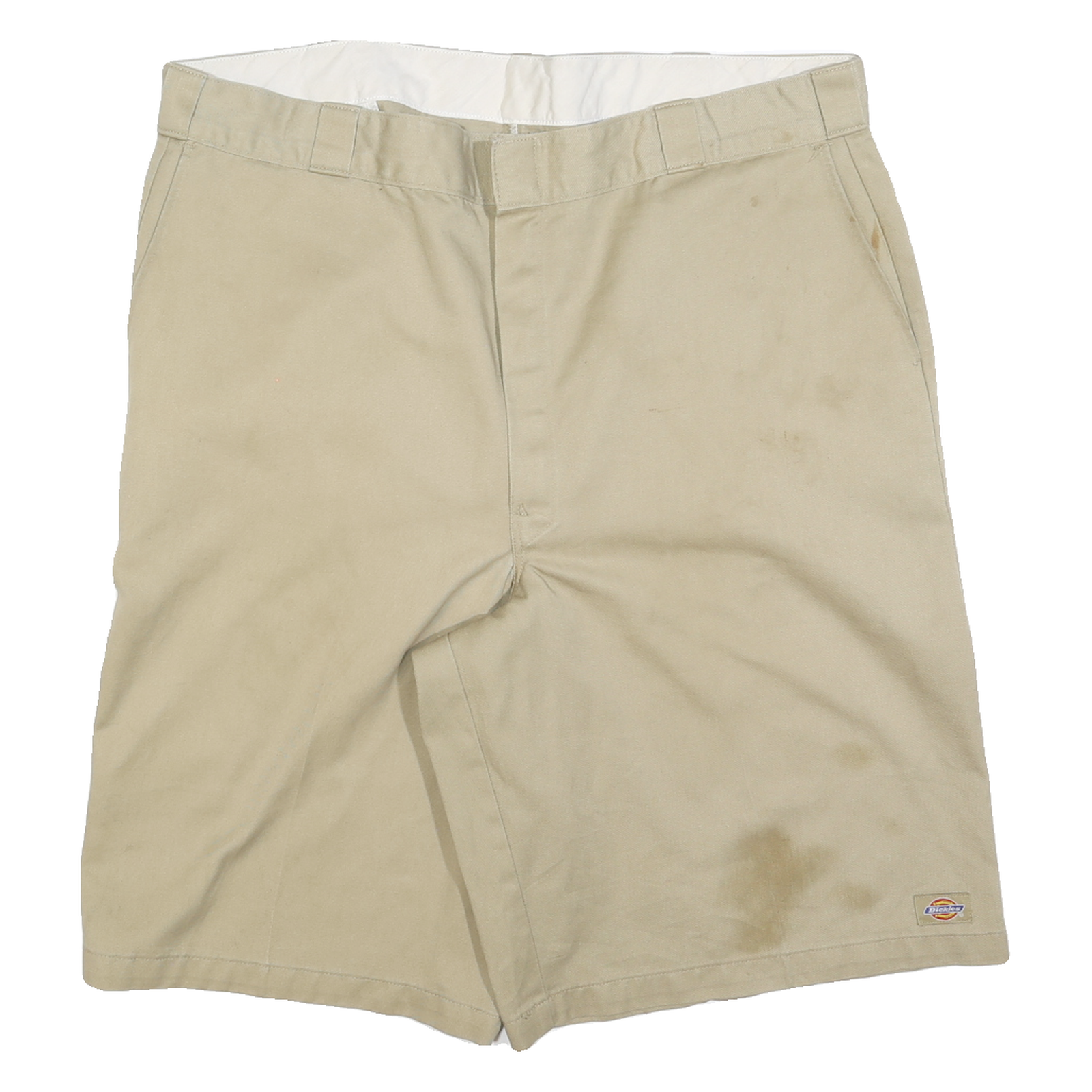 DICKIES Mens Shorts Beige Casual Plain 2XL W42 Cotton Blend Workwear