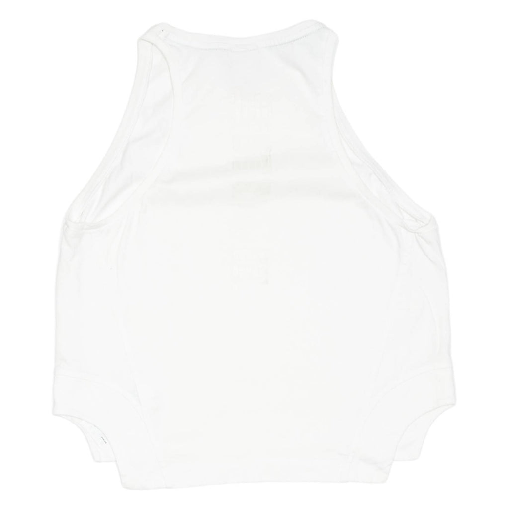 NIKE Cropped Womens Vest White Sleeveless M