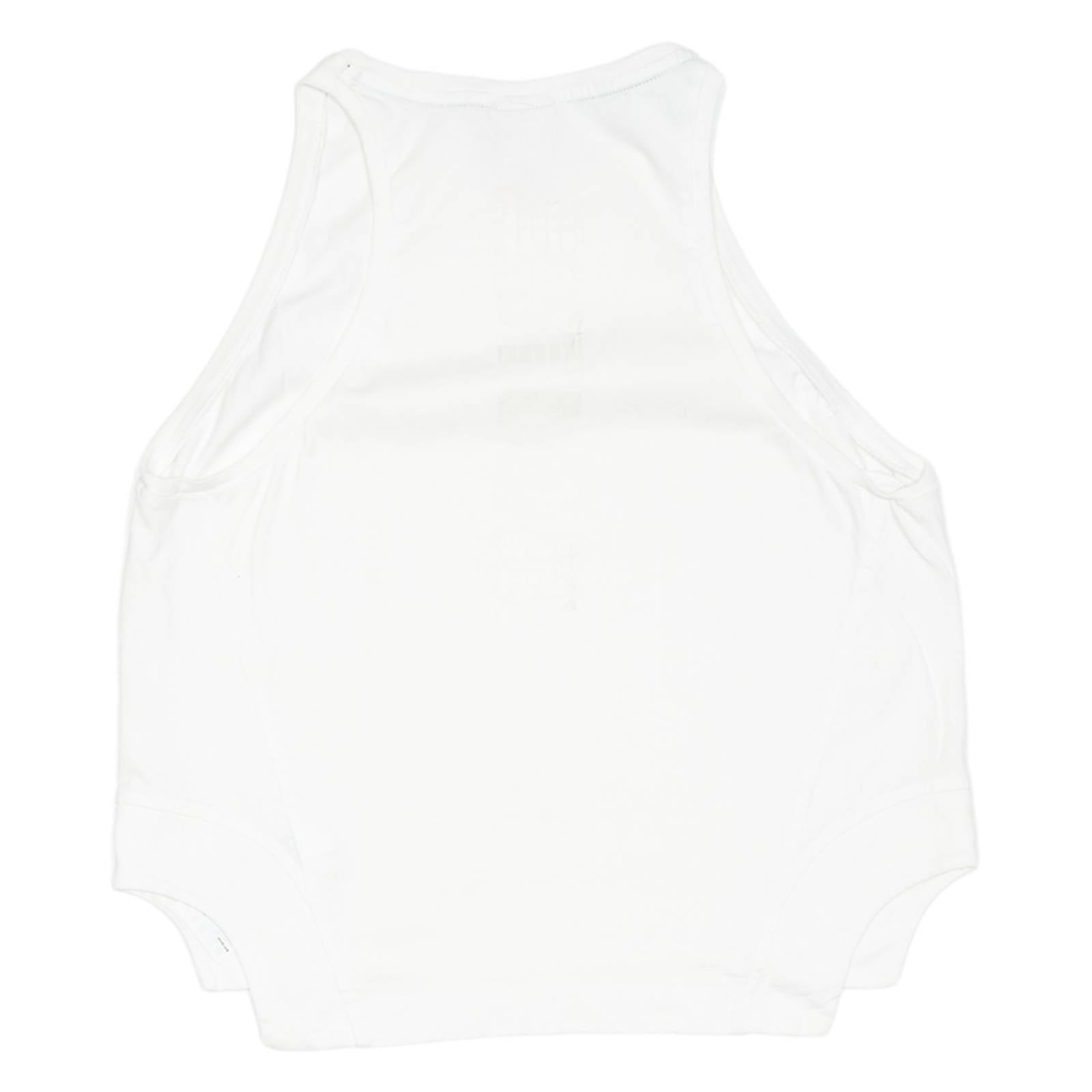 NIKE Cropped Womens Vest White Sleeveless M