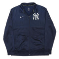 NIKE Mens Blue New York Yankees Track Jacket XL Polyester Blend Zip Collar