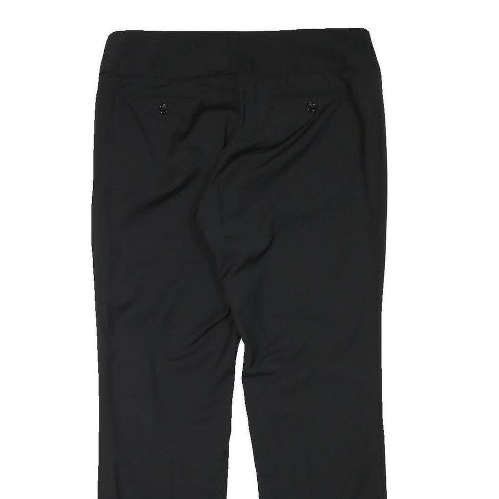 DOLCE & GABBANA Womens Black Wool Blend Regular Fit Straight Leg Trousers W34