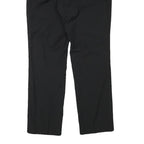 DOLCE & GABBANA Womens Black Wool Blend Regular Fit Straight Leg Trousers W34
