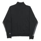 CHAMPION Mens Black & Grey Zip Jacket S Cotton Blend Sport Casual Lightweight