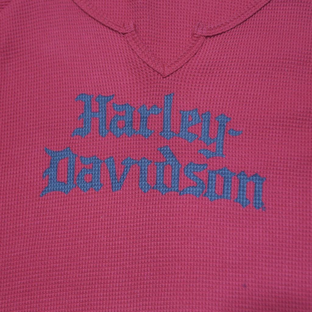HARLEY DAVIDSON Womens Red Crew Neck XL Sweatshirt Polyester Blend Logo