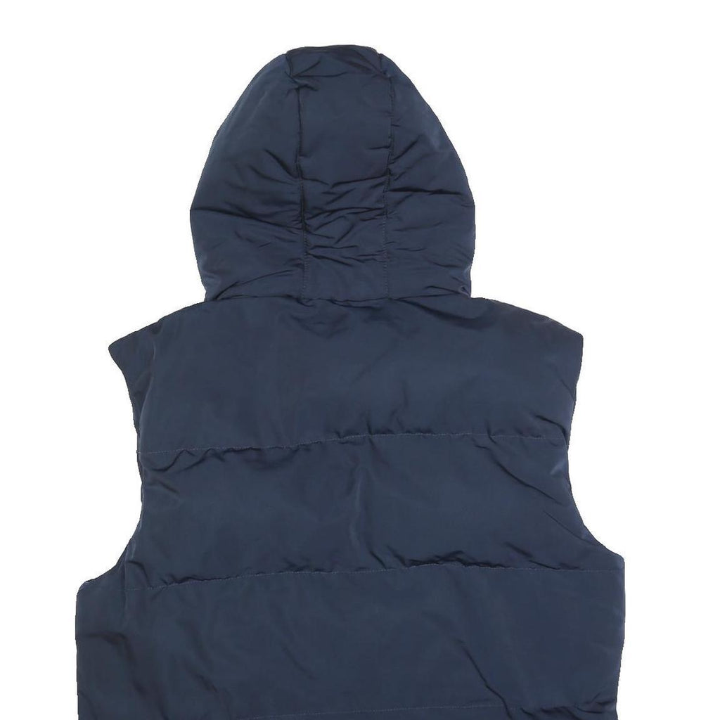 SOUL CAL & CO Womens Navy Blue Hooded Puffer Jacket 2XL Polyester Blend Zip