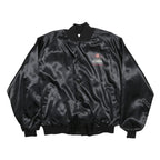 OFFICIAL PRODUCT Mens Black King Cobra Nylon Button Jacket L Satin Logo