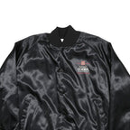 OFFICIAL PRODUCT Mens Black King Cobra Nylon Button Jacket L Satin Logo