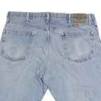 WRANGLER Mens Denim Shorts Light Blue Casual Regular Fit L W36 Cotton