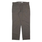CARHARTT Mens Cotton Brown Relaxed Straight Trousers W36 L32 Workwear Casual