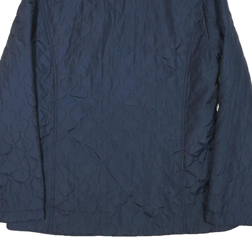 TOMMY HILFIGER Womens Blue Red Jacket M Polyester Quilted Zip Up Outerwear