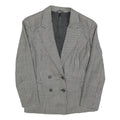 PENNY BLACK Womens Black & White Houndstooth Blazer Jacket UK 12 Wool Tailored