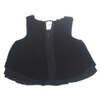 ZARA Womens Cropped Blouse Black M
