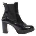 PAUL GREEN Block Heels Black Synthetic Womens UK 5
