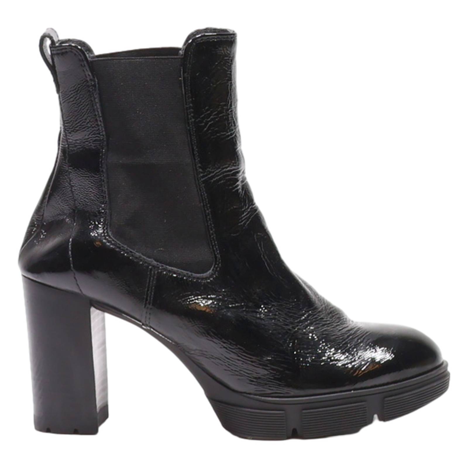 PAUL GREEN Block Heels Black Synthetic Womens UK 5