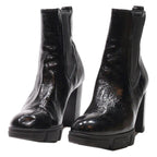 PAUL GREEN Block Heels Black Synthetic Womens UK 5