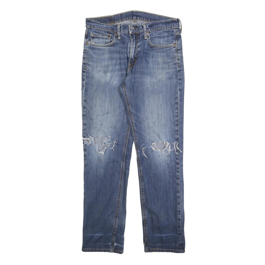LEVI'S 541 Mens Jeans Blue Relaxed Straight Denim Medium W31 L32 Distressed