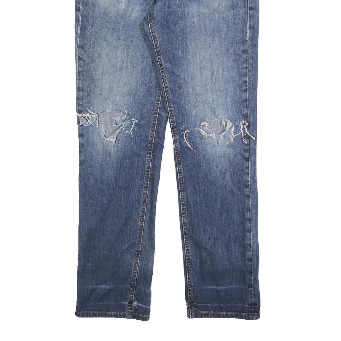 LEVI'S 541 Mens Jeans Blue Relaxed Straight Denim Medium W31 L32 Distressed