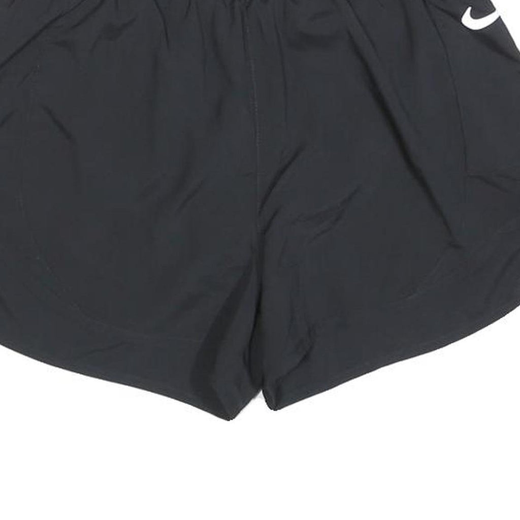 NIKE Womens Black Sports Running Shorts S W26 Polyester Blend Lightweight