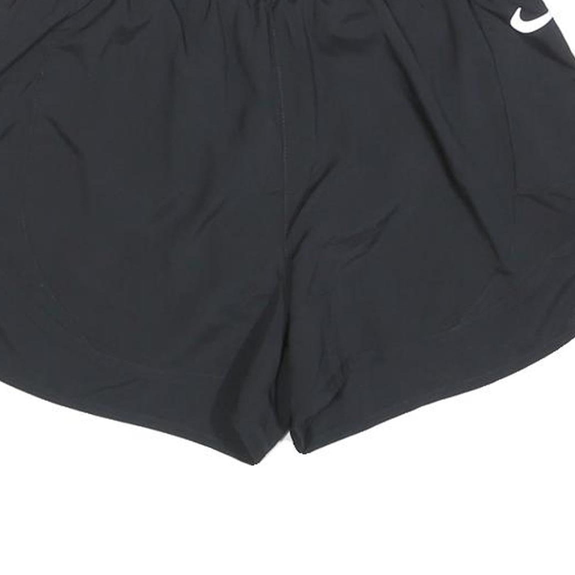 NIKE Womens Black Sports Running Shorts S W26 Polyester Blend Lightweight