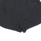 NIKE Womens Black Sports Running Shorts S W26 Polyester Blend Lightweight