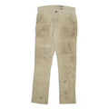 CARHARTT Mens Regular Fit Beige Cotton Blend Straight Leg Trousers W32 L32
