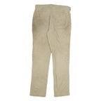 CARHARTT Mens Regular Fit Beige Cotton Blend Straight Leg Trousers W32 L32