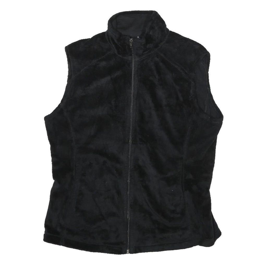 PATAGONIA Womens Black Zip Jacket L Cotton Fleece Soft Warm Classic Casual