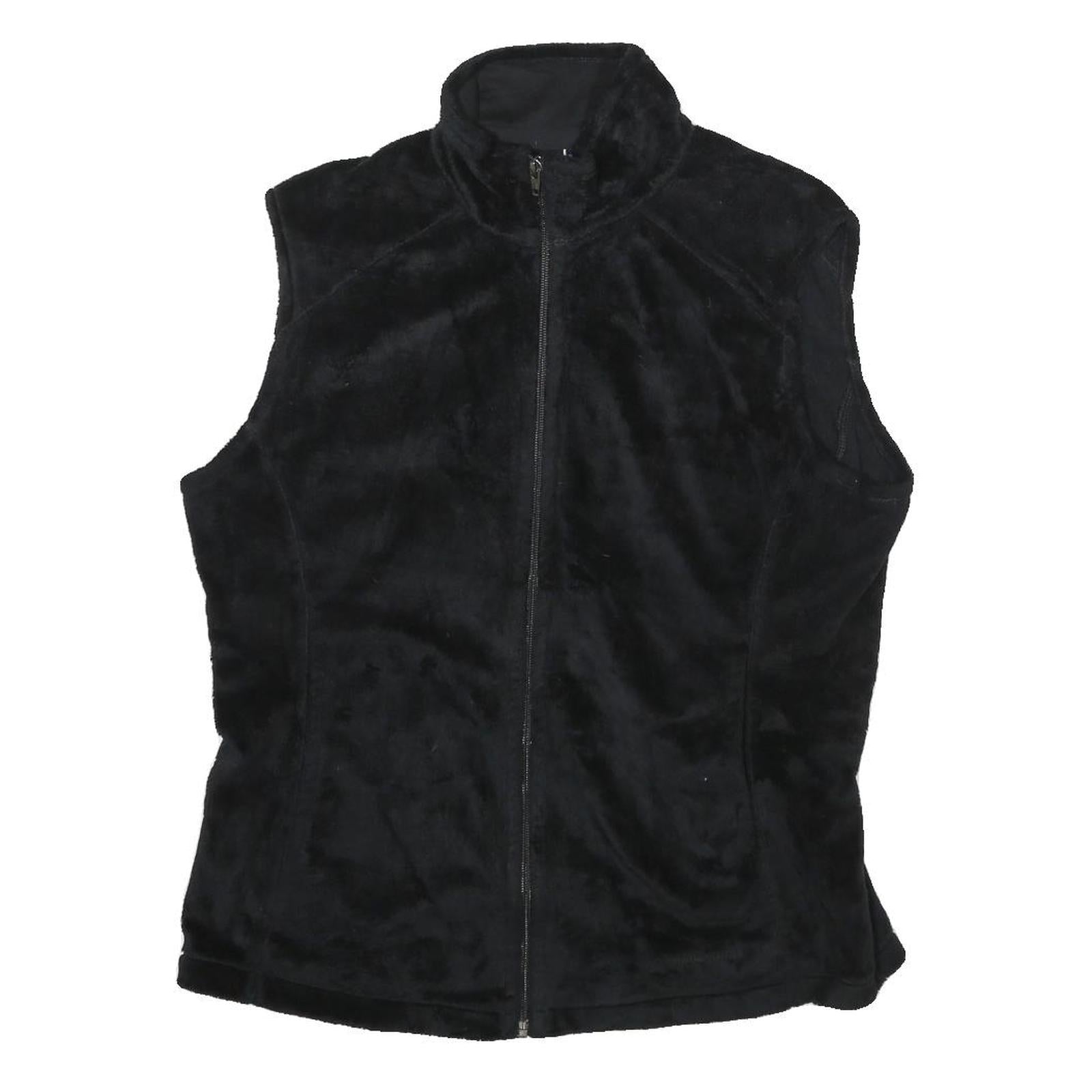 PATAGONIA Womens Black Zip Jacket L Cotton Fleece Soft Warm Classic Casual