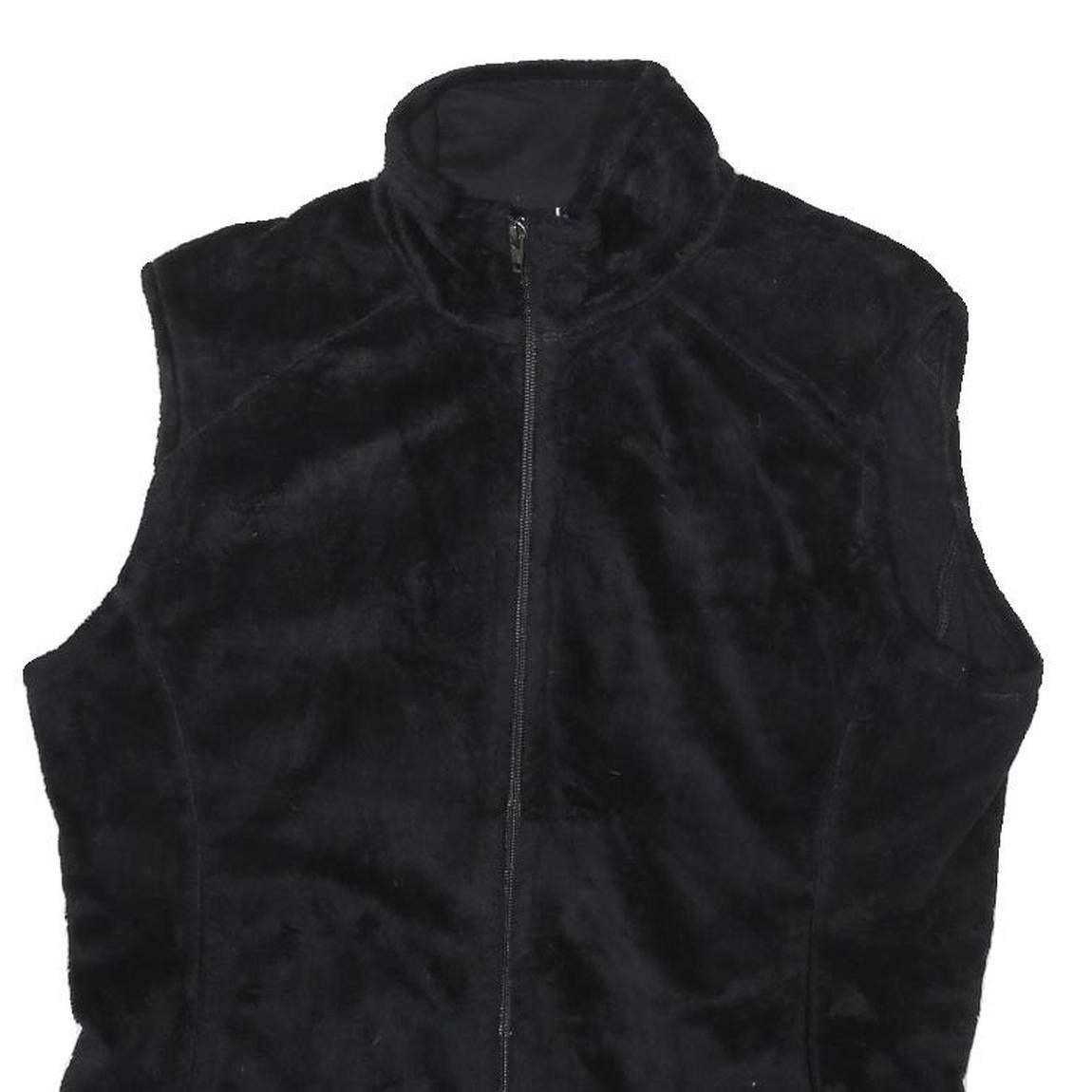 PATAGONIA Womens Black Zip Jacket L Cotton Fleece Soft Warm Classic Casual