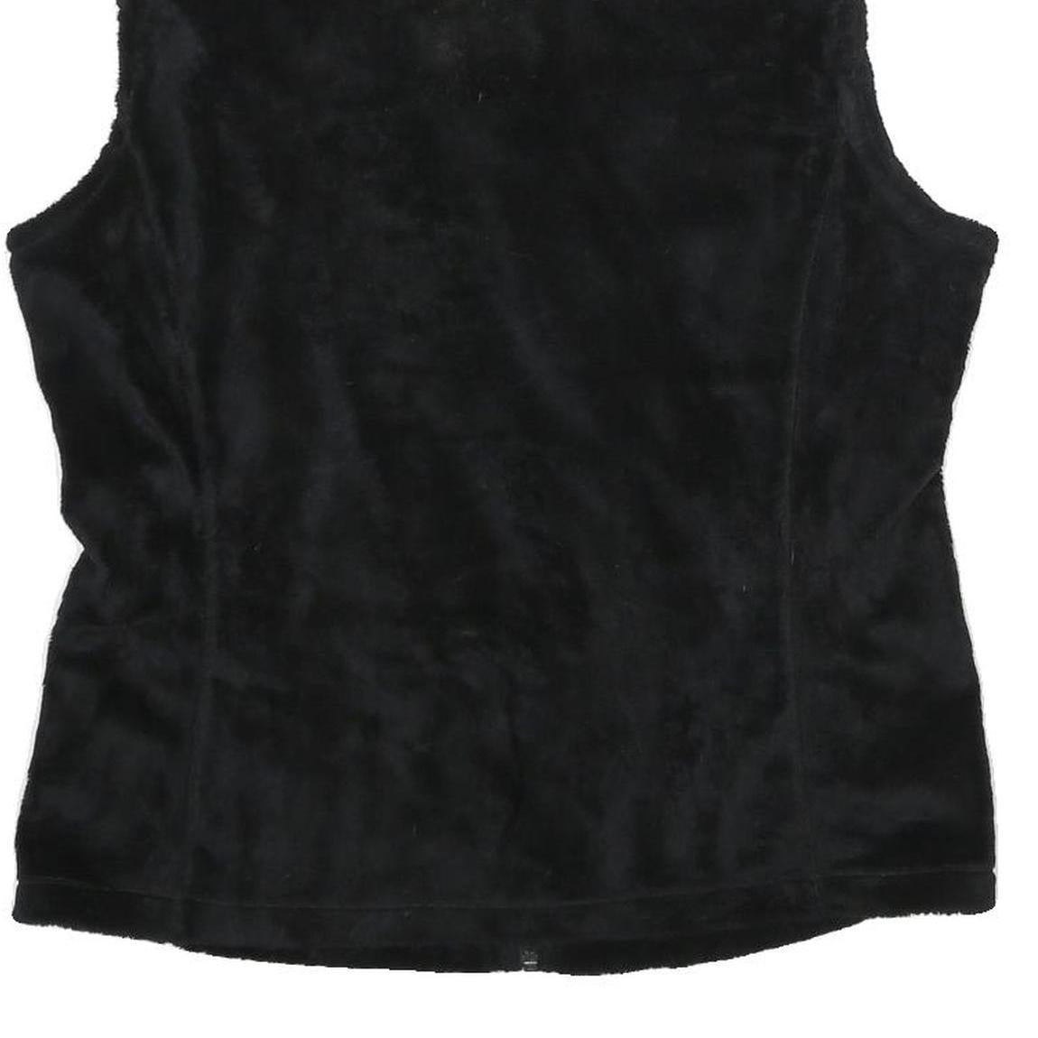 PATAGONIA Womens Black Zip Jacket L Cotton Fleece Soft Warm Classic Casual