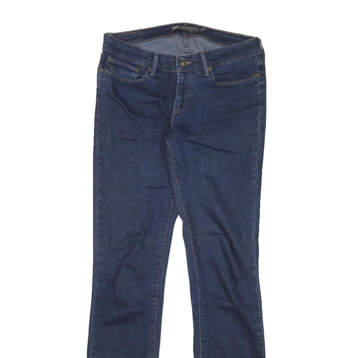 LEVI'S Womens Slim Blue Jeans Denim W30 L33 Classic Cotton Blend Zip