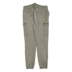 TALLY WEIJL Womens Cotton Blend Slim Khaki Green Slim Cargo Trousers W30 L27