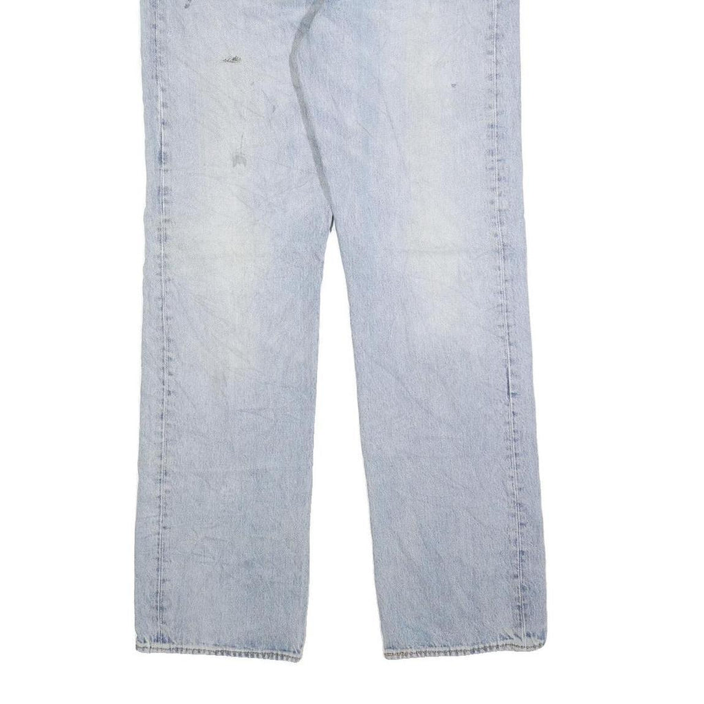 LEVI'S 501 Mens Jeans Blue Regular Straight Denim Light W38 L34 Classic Button