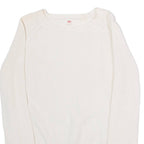 LEVI'S Womens Jumper Cream Crew Neck Tight Knit XS